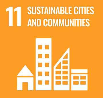 UN Development Goal - Sustainable Cities and Communities icon