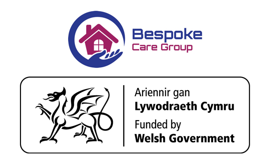 Bespoke Care Group Ltd and Welsh Government logos