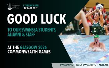 A good luck banner for our commonwealth athletes