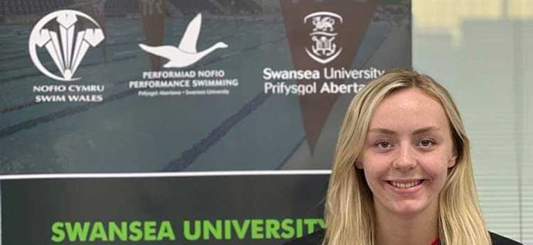 Medi Harris, Swansea University swimmer