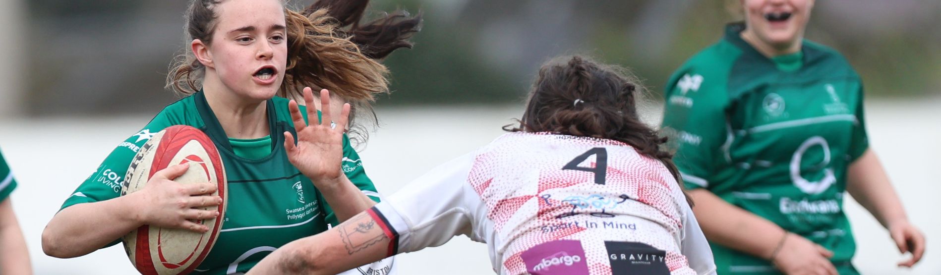 Female rugby player during a fixture 