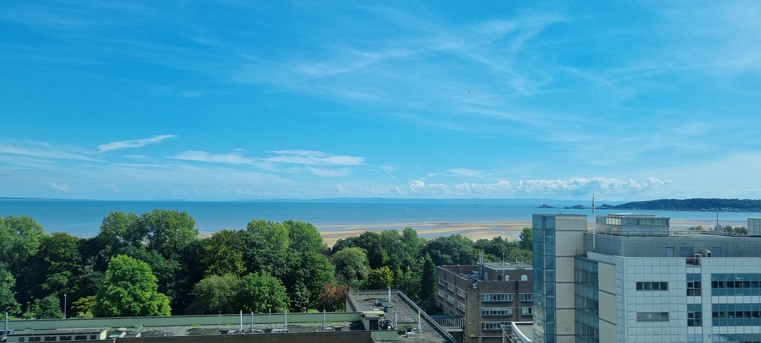View from Vivian Tower into Swansea Bay