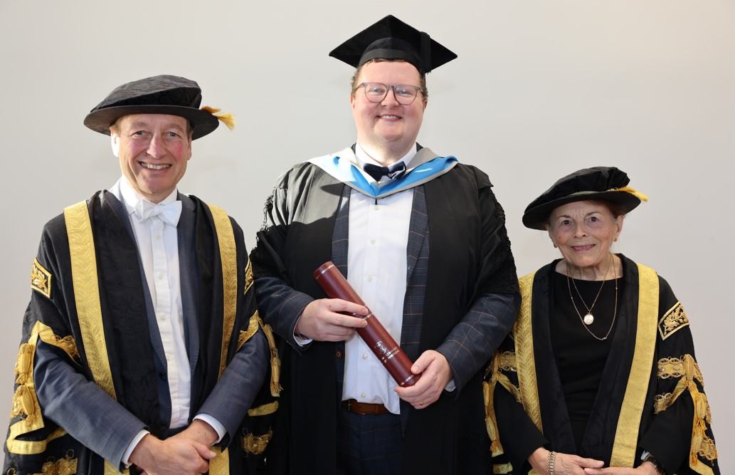 Joe Purden is presented with the Excellence in Learning and Teaching Award 2025