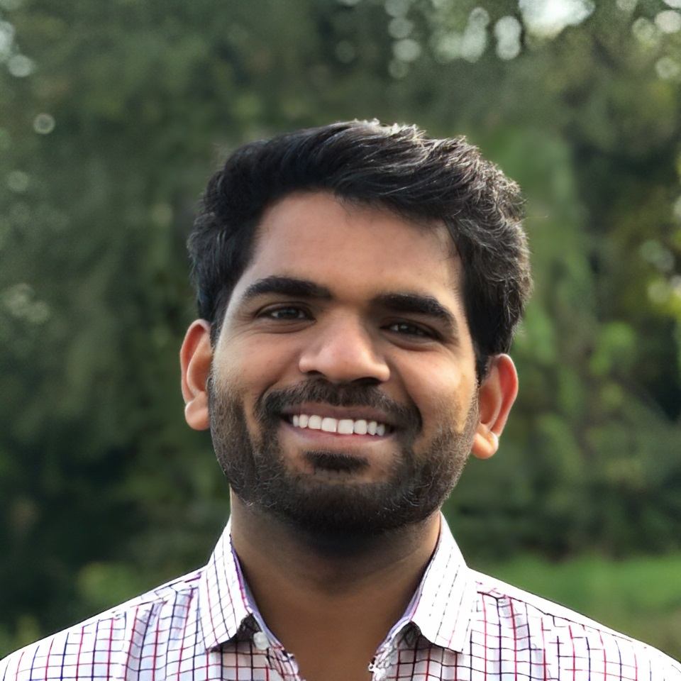 A headshot photo of Harshal Lohakare on a green background