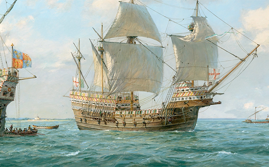 Painting of the Mary Rose