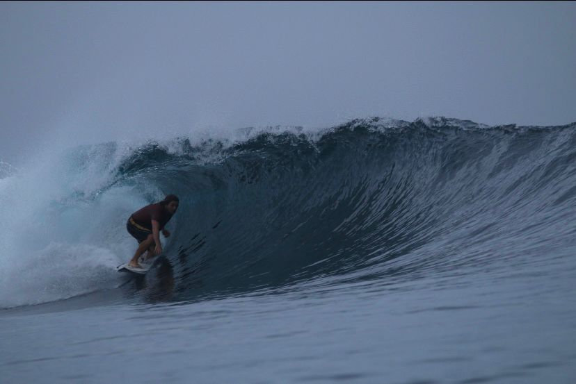 photo of me on a wave 