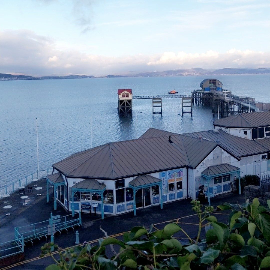 View of mumbles pier and arcade. 