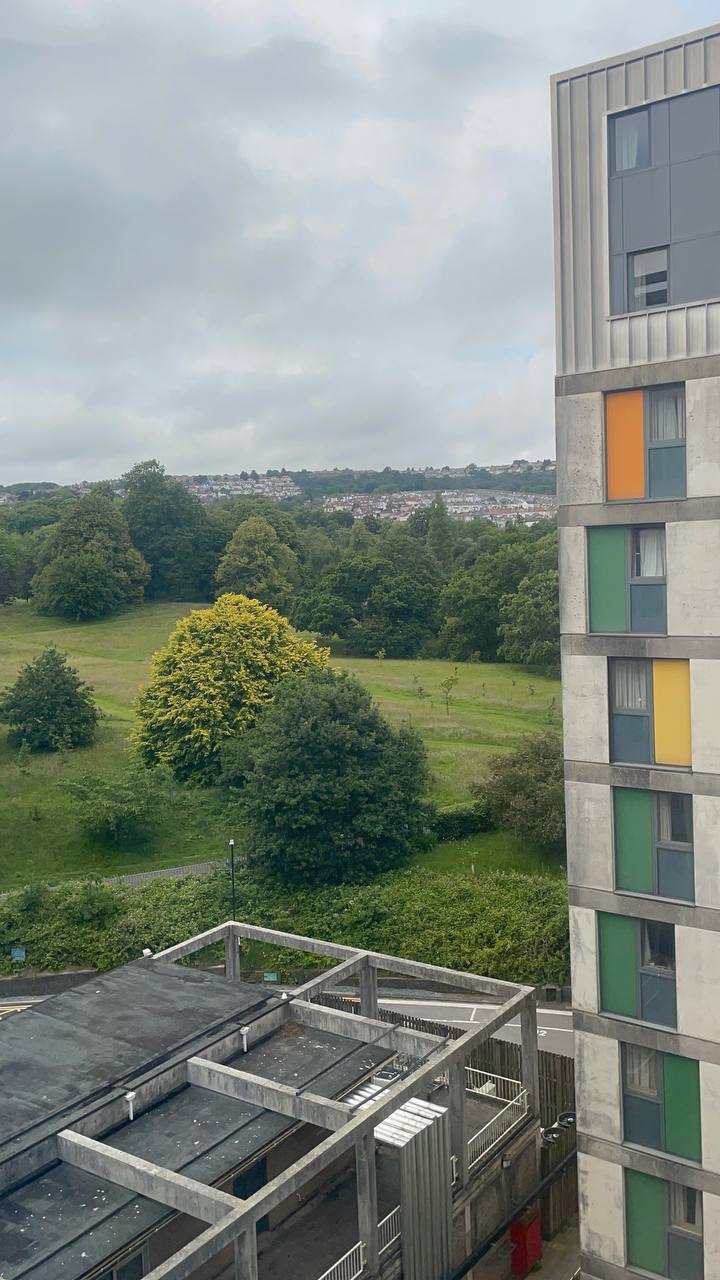 View outside of student dorms on Singleton Campus