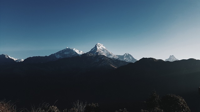 View of Himalaya mountains