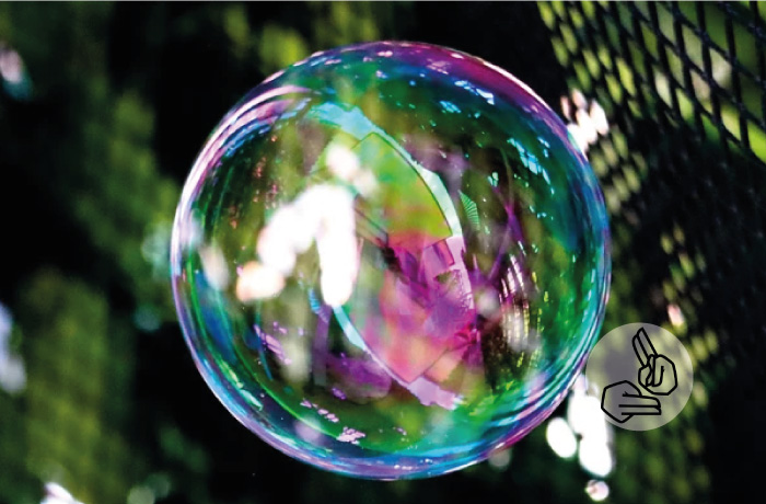 colourful bubble