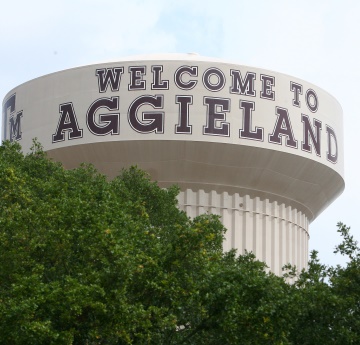 Water tower at Texas A&M University