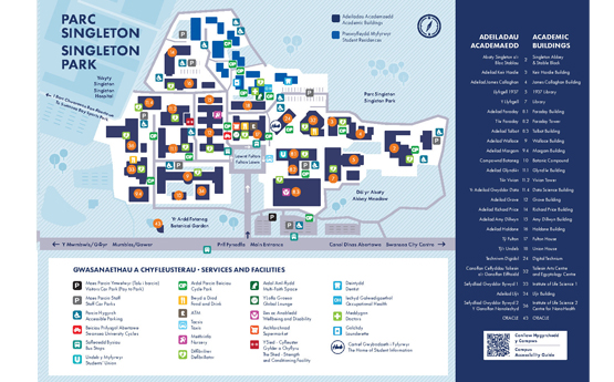 Singleton Park Campus Map 