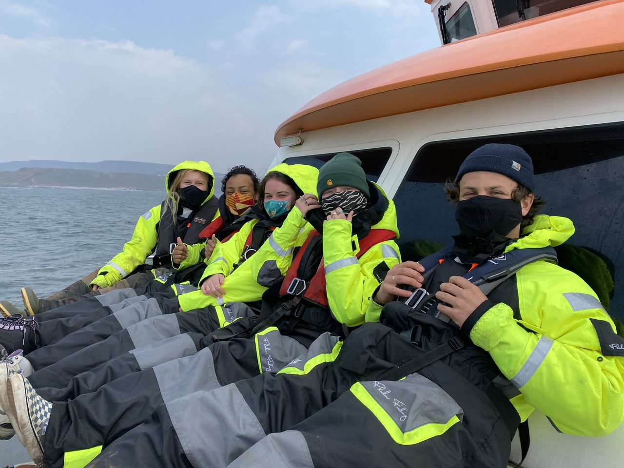 Students on the R.V.Mary Anning