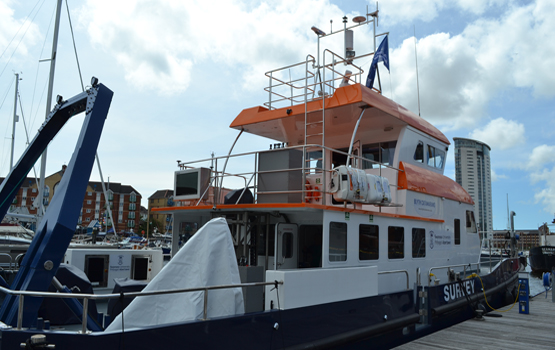 Our Biosciences research vessel, the R.V.Mary Anning