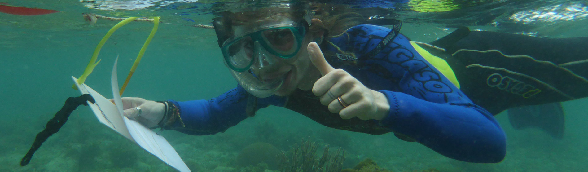 Student Snorkeling in Puerto Rico
