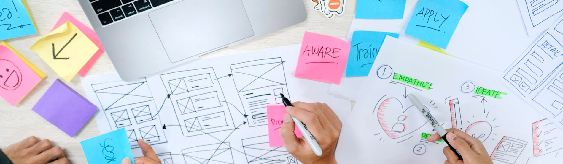 user experience wireframing and ideation